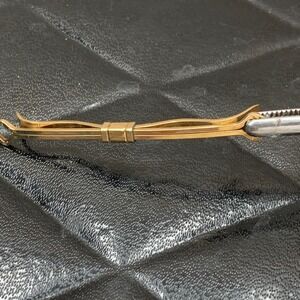 Vintage Krementz Gold Tone Collar Bar Shirt‎ Clip Clasp USA Menswear